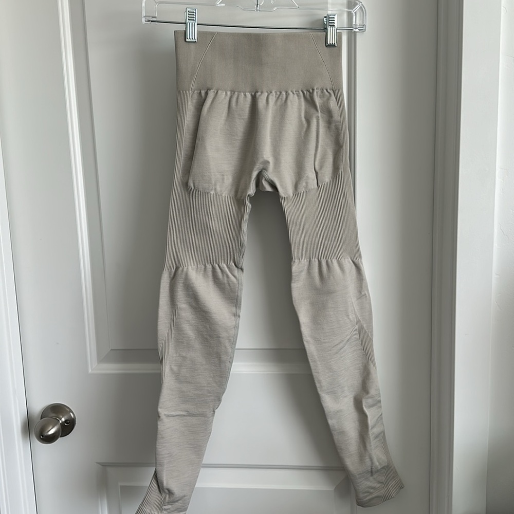 Lazuli label leggings - Bone Grey size S